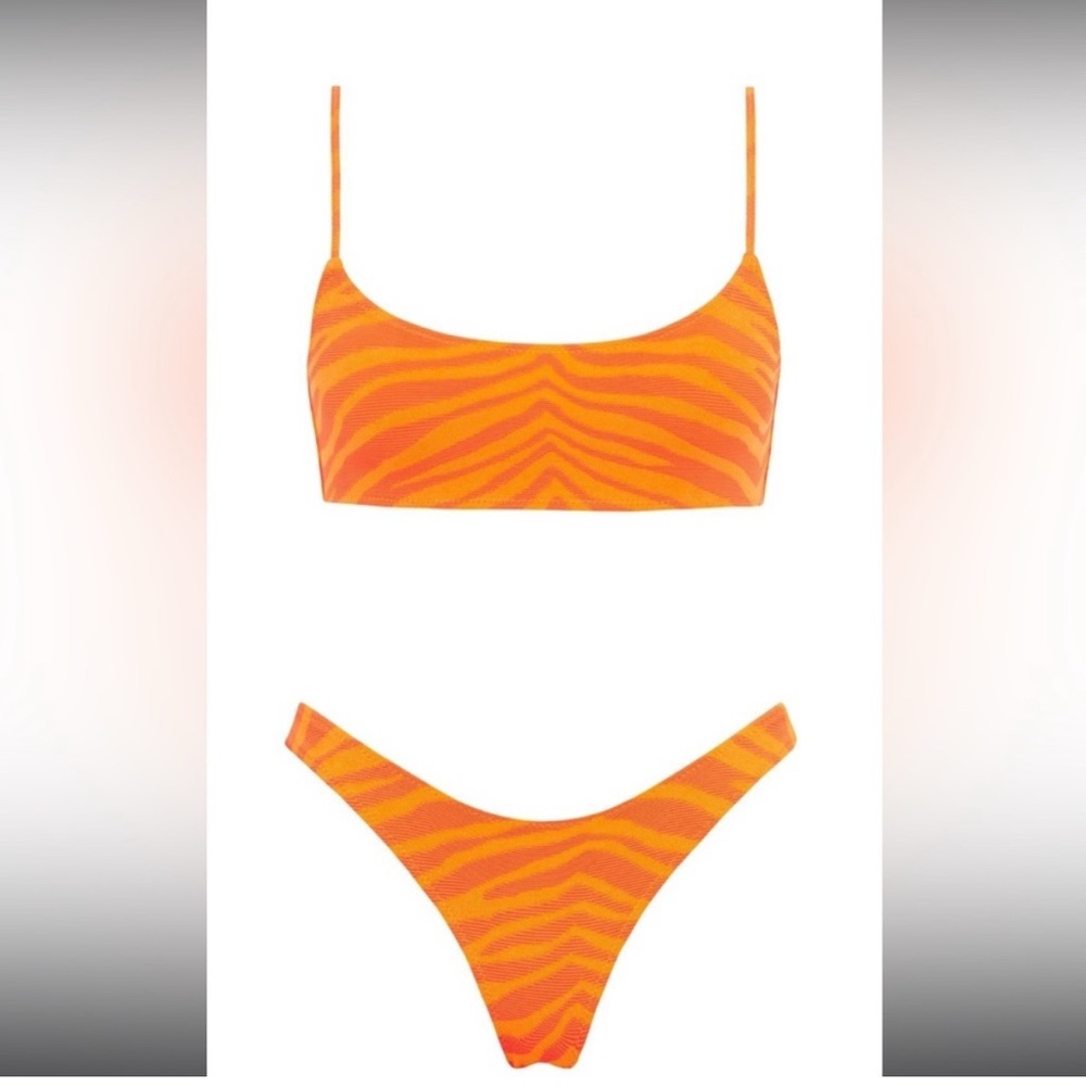 Orange triangl mica swimsuit